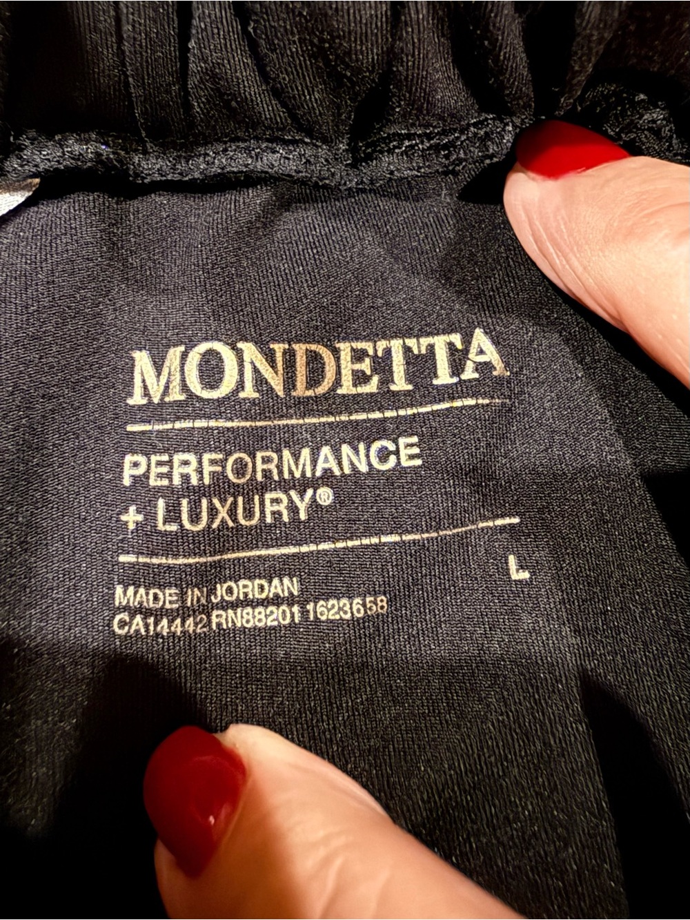Mondetta Performance + Luxury Black Jogger Pants Size Large | Stretch Cargo - Picture 2 of 13
